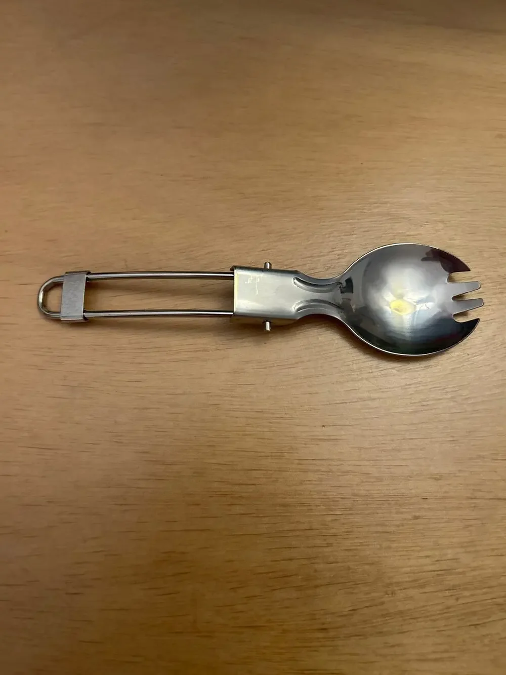 New Travel Outdoor Camping ⛺️ Utensils Tableware Folding Stainless Steel Spork
